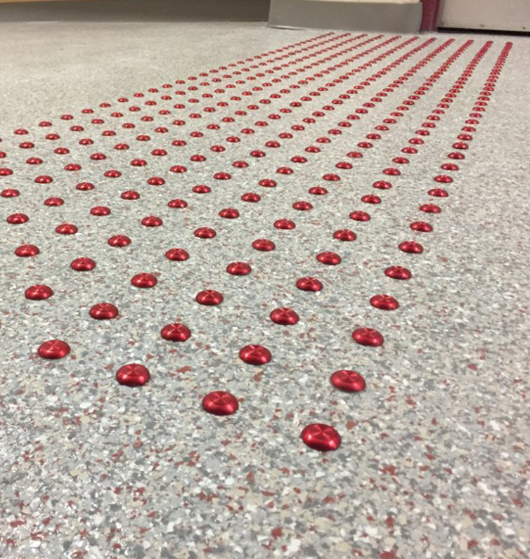 red anodized detectable warning surface